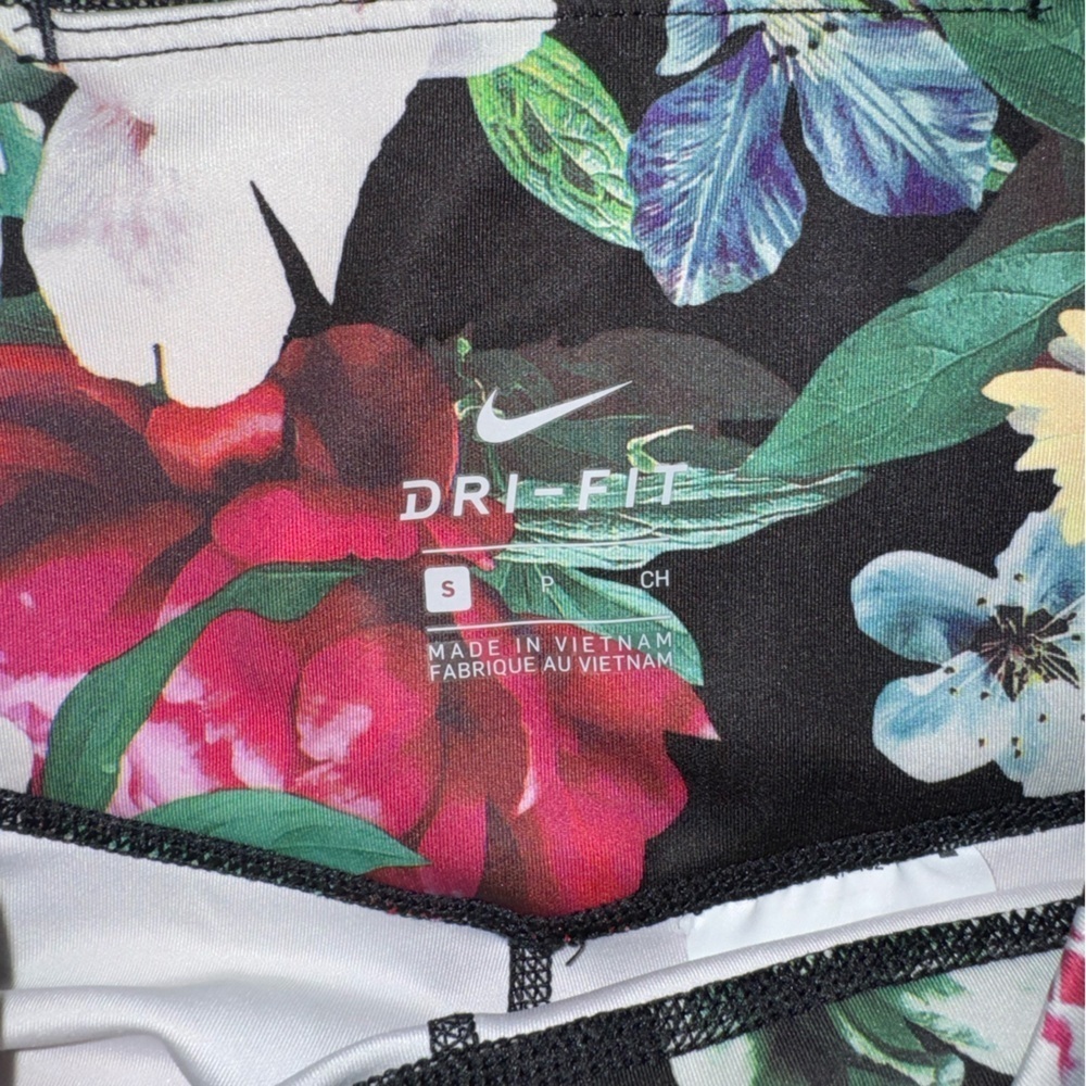 Nike Floral 7/8 High Rise Tights Size Small Like New Excellent Condition - Picture 6 of 8